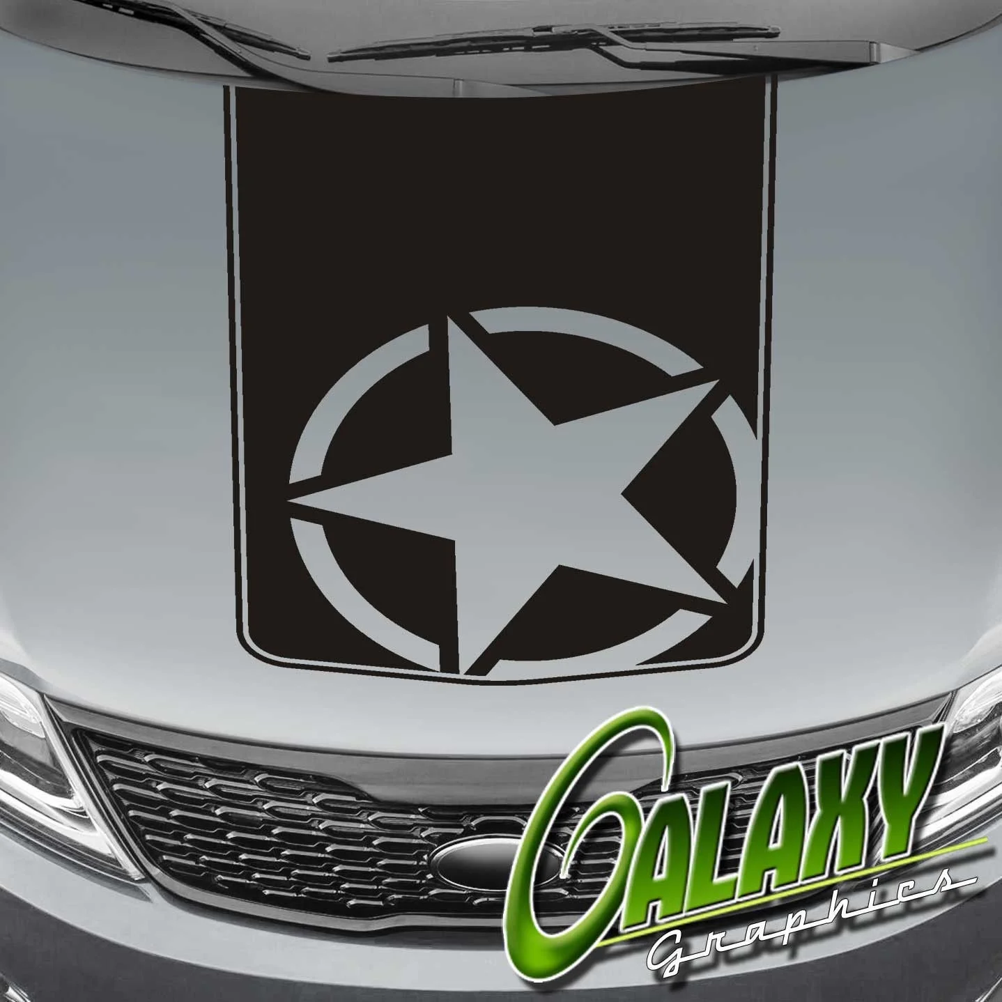 Для универсальной армейской звезды светонепроницаемая наклейка для грузовика-Ram F150 Silverado Tundra 
Для универсальной армейской звезды светонепроницаемая наклейка для грузовика-Ram F150 Silverado Tundra