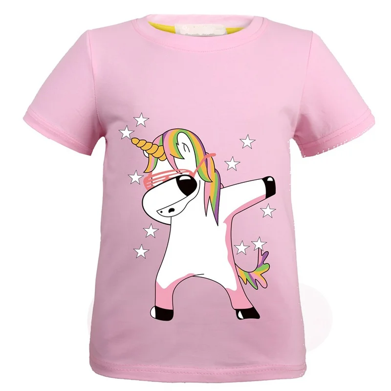 2019 Girls T-Shirt Summer Baby Boy Cotton Tops Tees Clothes Children Clothing Unicorn Tshirts Short Sleeve Casual Costume
2019 Girls T-Shirt Summer Baby Boy Cotton Tops Tees Clothes Children Clothing Unicorn Tshirts Short Sleeve Casual Costume