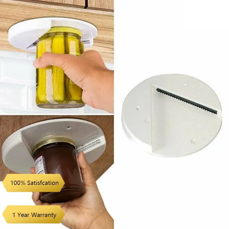 Arthritis Glass Jar Opener for Under The Kitchen Cabinet Counter Lid Remover Aid Bottle Opener Wine Accessories
Arthritis Glass Jar Opener for Under The Kitchen Cabinet Counter Lid Remover Aid Bottle Opener Wine Accessories