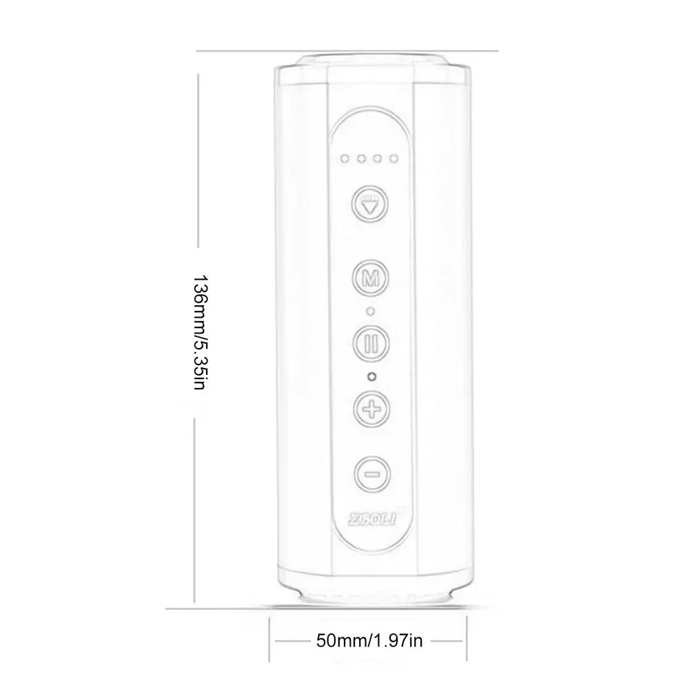 Waterproof Wireless Speaker Bass Technology Stereo Sound Playtime For Home And Outdoor Bluetooth-Compatible Speaker 6000mah
Waterproof Wireless Speaker Bass Technology Stereo Sound Playtime For Home And Outdoor Bluetooth-Compatible Speaker 6000mah