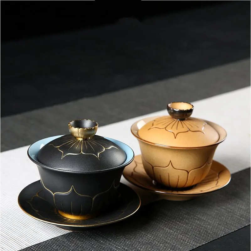 Hand Painted Large Sancai Cover Bowl Single Anti-hot Hand Teacup Ceramic Tea Lid Bowl Large Tea Set with Lid
Hand Painted Large Sancai Cover Bowl Single Anti-hot Hand Teacup Ceramic Tea Lid Bowl Large Tea Set with Lid