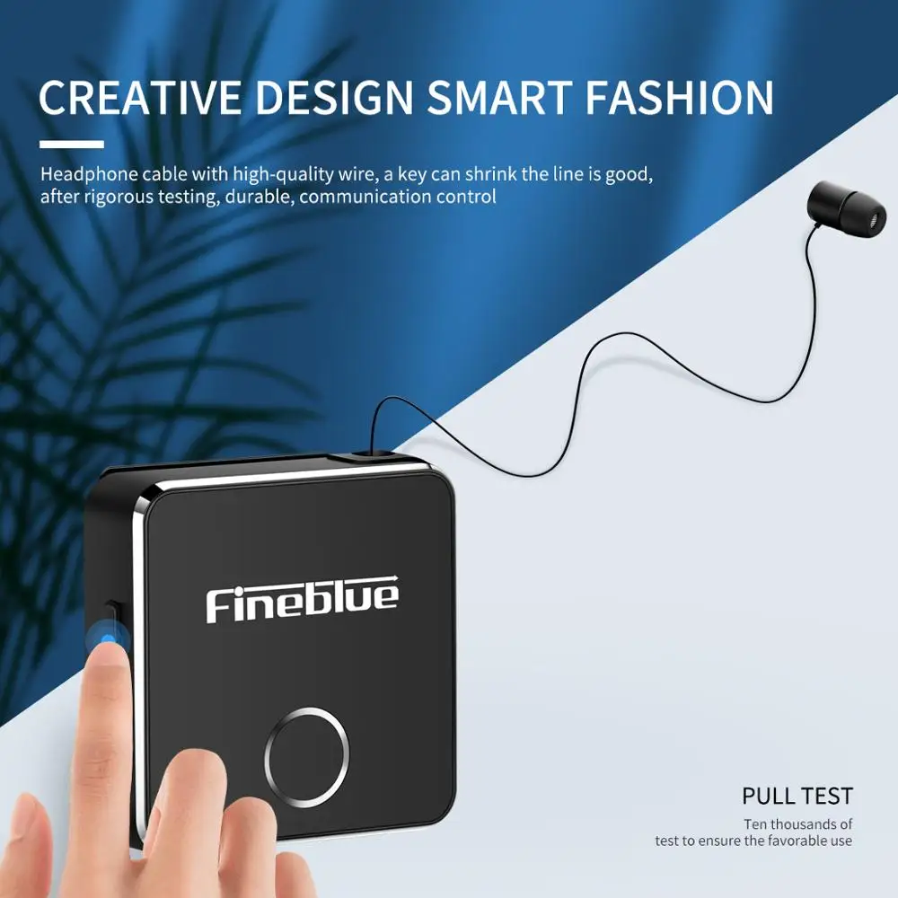 FineBlue F1 беспроводной Bluetooth V5.0 громкой связи Наушники музыкальные наушники