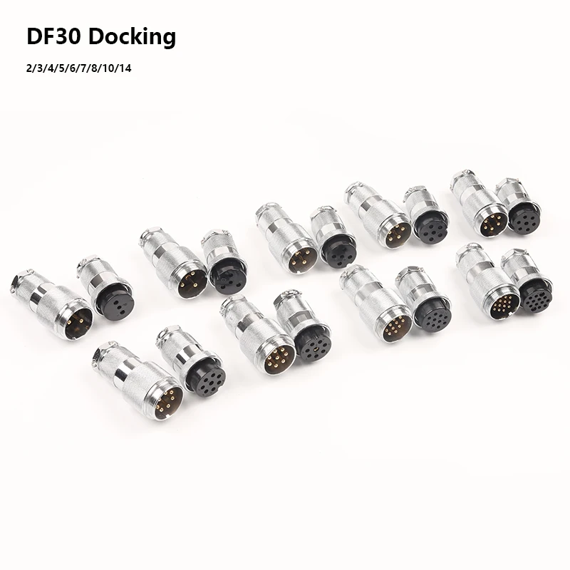 1 Set DF30 GX30 Butt TYPE Male Female Aviation Connector 2 3 4 5 7 8 10 14 pin Electric Plug & Socket Wire Connector
1 Set DF30 GX30 Butt TYPE Male Female Aviation Connector 2 3 4 5 7 8 10 14 pin Electric Plug & Socket Wire Connector