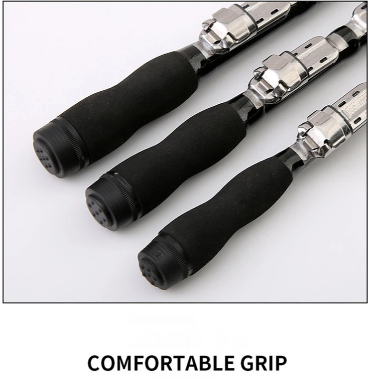 High Quality Spinning Fishing Rod Hard Carbon Fiber 5 Sections Travel Lure Weight 5-20g 1m-2.3m Outdoor Telescopic Fishing Pole
High Quality Spinning Fishing Rod Hard Carbon Fiber 5 Sections Travel Lure Weight 5-20g 1m-2.3m Outdoor Telescopic Fishing Pole
