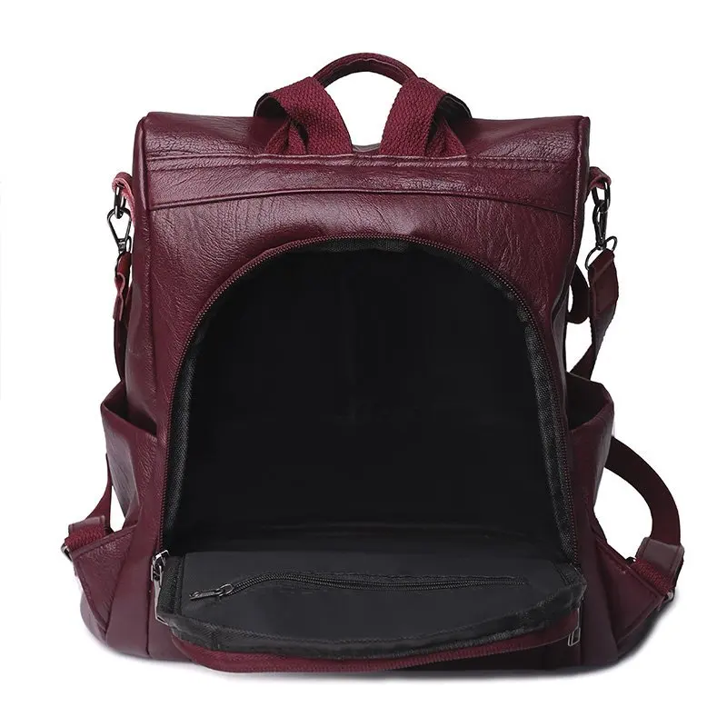 Women Waterproof anti-theft Leather Backpacks Bags Multifunction Traveling Backpack Mochilas Shoulder Bags Simple Travel Ladies
Women Waterproof anti-theft Leather Backpacks Bags Multifunction Traveling Backpack Mochilas Shoulder Bags Simple Travel Ladies