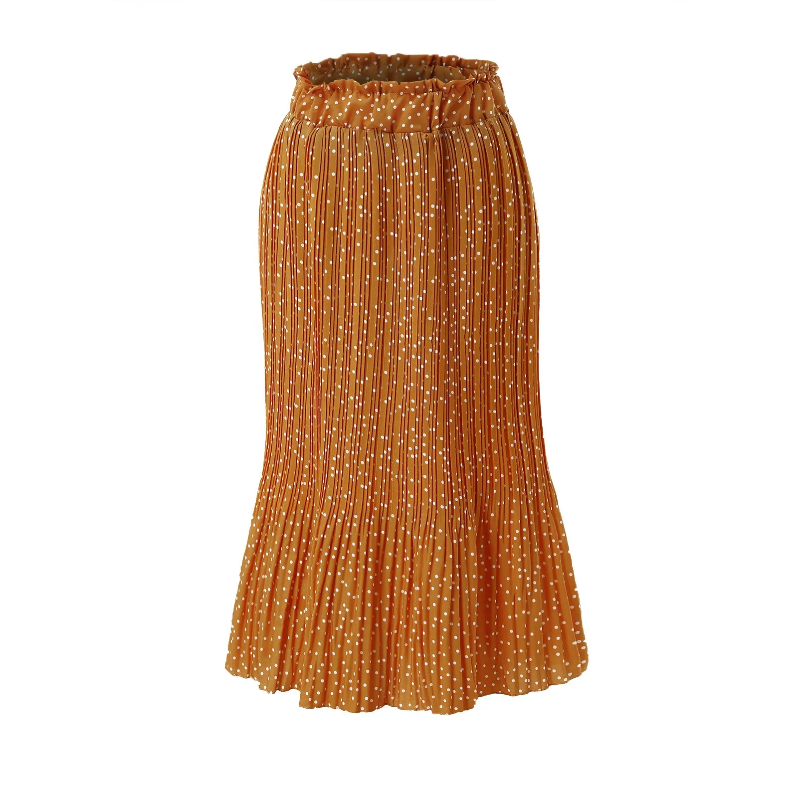 Vangull Elegant Casual High Elastic Waist Polka Dot Pleated Skirt Bohemian Skirt Midi Maxi Swing Women Skirt with Pockets
Vangull Elegant Casual High Elastic Waist Polka Dot Pleated Skirt Bohemian Skirt Midi Maxi Swing Women Skirt with Pockets