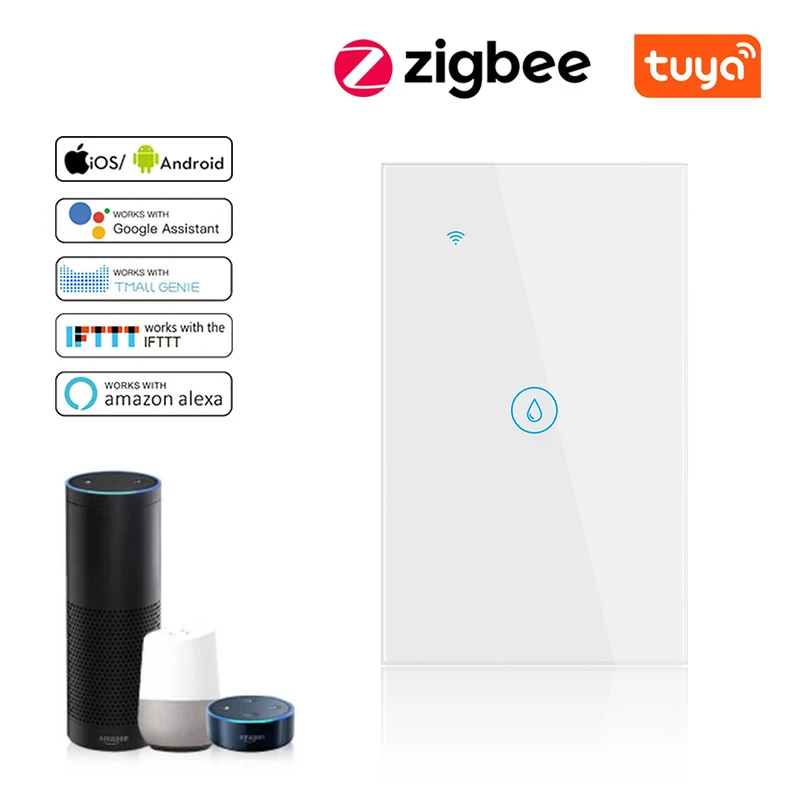 Переключатель для водонагревателя TUYA Zigbee, умный сенсорный настенный выключатель с таймером и дистанционным управлением, работает с Google Home, ...
Переключатель для водонагревателя TUYA Zigbee, умный сенсорный настенный выключатель с таймером и дистанционным управлением, работает с Google Home, ...
