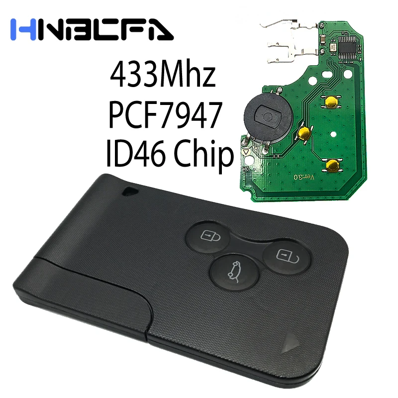 3 Buttons Electronic Chip Remote Control Key Fob For Renault Clio Logan Megane 2 3 Scenic Remote Key 433MHz ID46 PCF7947 Chip
3 Buttons Electronic Chip Remote Control Key Fob For Renault Clio Logan Megane 2 3 Scenic Remote Key 433MHz ID46 PCF7947 Chip