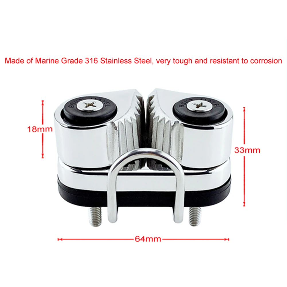 Ball Bearing Cleat with Leading Ring Marine Boat Sailing Sailboat Matic Fairlead Bearing Cam Cleat Pilates Equipment
Ball Bearing Cleat with Leading Ring Marine Boat Sailing Sailboat Matic Fairlead Bearing Cam Cleat Pilates Equipment