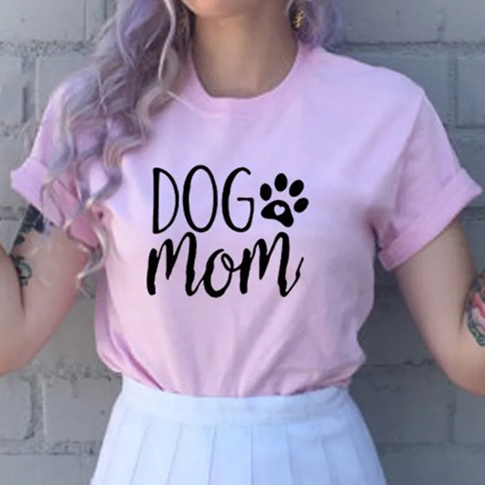 Women Dog Mom Paw Print Hipster Letters Funny Floral Short Sleeve Graphics Summer Pink Tee Top Ladies Casual T-Shirt
Women Dog Mom Paw Print Hipster Letters Funny Floral Short Sleeve Graphics Summer Pink Tee Top Ladies Casual T-Shirt