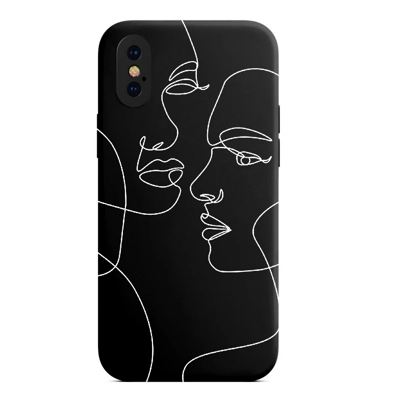 For IPHONE 7 8 X XR 11 XE 8PLUS 11Pro 12Pro 12mini 6PLUS 6G 6S Case Female sketch liquid silicone minimalist lines Back Cover
For IPHONE 7 8 X XR 11 XE 8PLUS 11Pro 12Pro 12mini 6PLUS 6G 6S Case Female sketch liquid silicone minimalist lines Back Cover