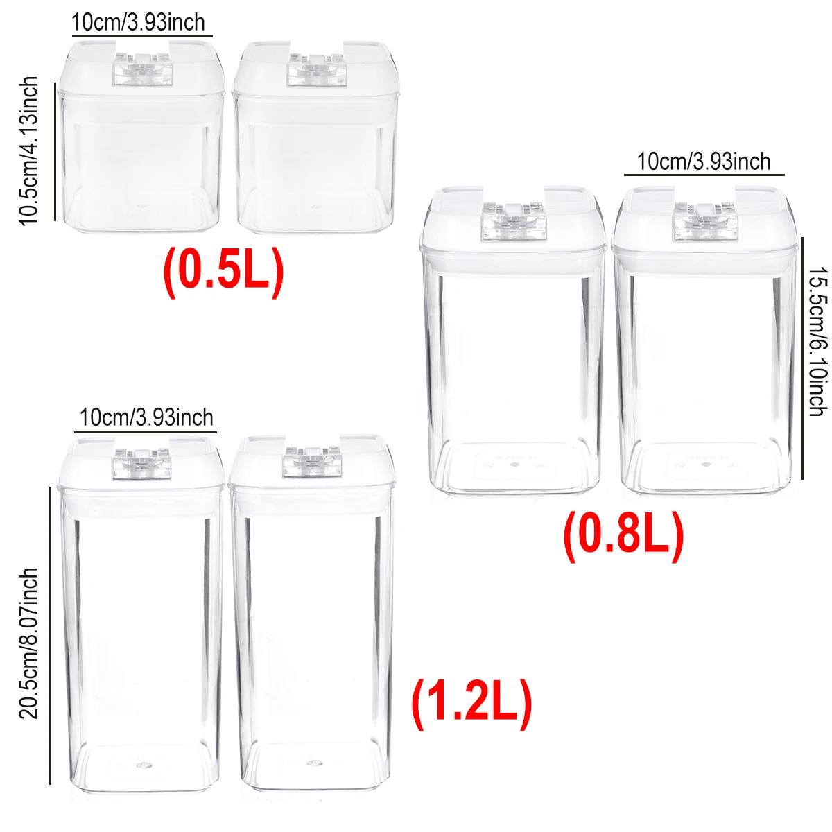 6pcs Set With Free Stickers Airtight Food Storage Container Jar Kitchen Storage Multigrain Sealed BPA Free Plastic Cereal
6pcs Set With Free Stickers Airtight Food Storage Container Jar Kitchen Storage Multigrain Sealed BPA Free Plastic Cereal