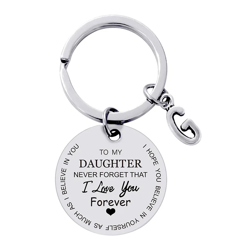 26 Letters Metal Key Ring Cute Parents Give Children Graduation Holiday Gifts Llavero Personalizado Round Shape Keychain Charms
26 Letters Metal Key Ring Cute Parents Give Children Graduation Holiday Gifts Llavero Personalizado Round Shape Keychain Charms