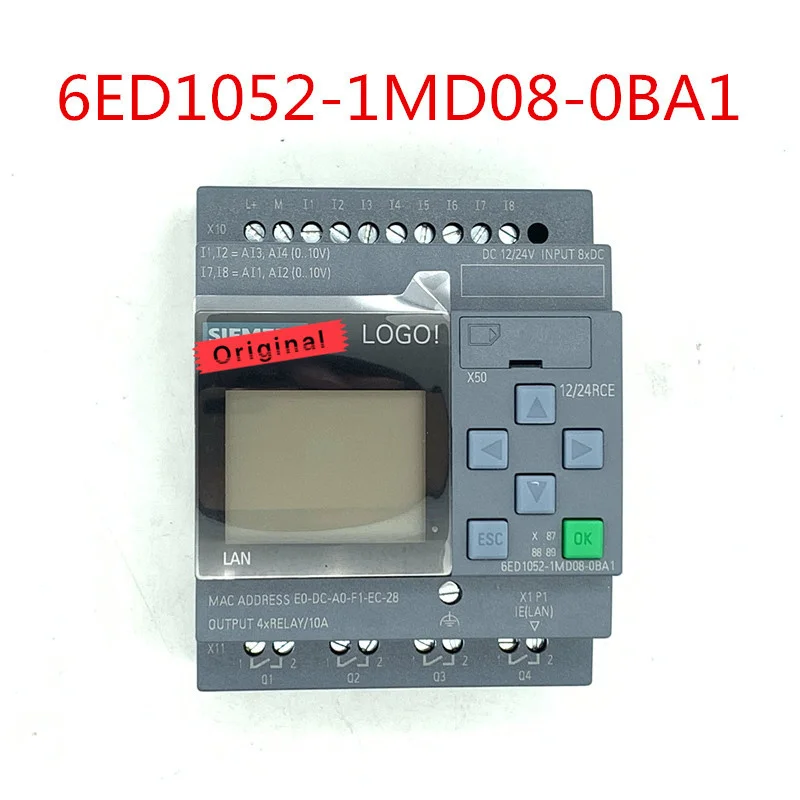Nuovo Originale 6ED1052-1MD08-0BA0 Nuova Versione (6ED1052-1MD08-0BA1) 12/24RCE Con Modulo Display 12/24V DC/relè 8 DI 4AI
Nuovo Originale 6ED1052-1MD08-0BA0 Nuova Versione (6ED1052-1MD08-0BA1) 12/24RCE Con Modulo Display 12/24V DC/relè 8 DI 4AI