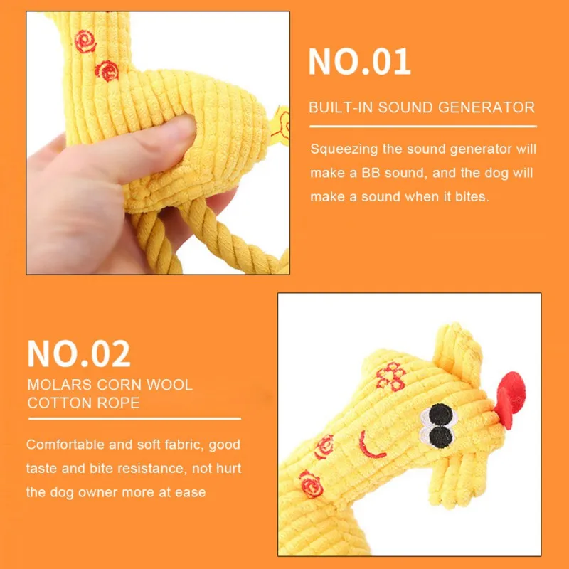 Dog Plush Chew Toys Bite Resistant Deer Shape Dog Squeaky Toys Interactive Squeak Puppy Toyfor Small Large Dogs DropShipping
Dog Plush Chew Toys Bite Resistant Deer Shape Dog Squeaky Toys Interactive Squeak Puppy Toyfor Small Large Dogs DropShipping
