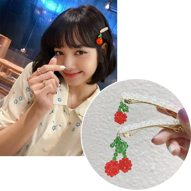 MENGJIQIAO Korean TV Star Fashion Cherry Barrettes Hairgrips Jewelry Handmade Elegant Crystal Clips For Women Gilrs Accessories
MENGJIQIAO Korean TV Star Fashion Cherry Barrettes Hairgrips Jewelry Handmade Elegant Crystal Clips For Women Gilrs Accessories