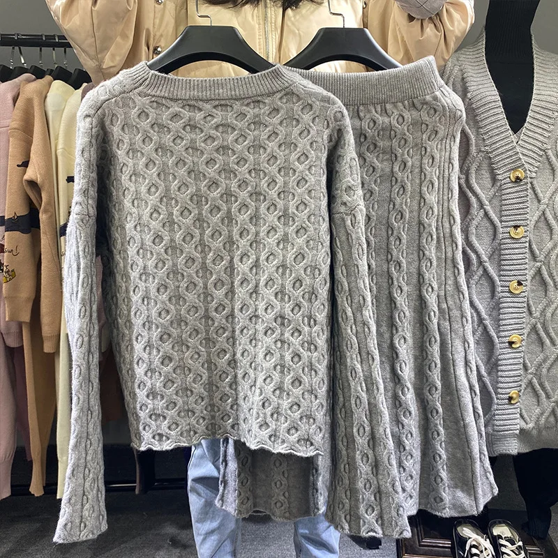 Women's Sweater Knitting Suit Chic Ladies O Neck Pullovers+Long Skirt 2 Piece Set Autumn Winter Ladies Clothes Drop shipping
Women's Sweater Knitting Suit Chic Ladies O Neck Pullovers+Long Skirt 2 Piece Set Autumn Winter Ladies Clothes Drop shipping