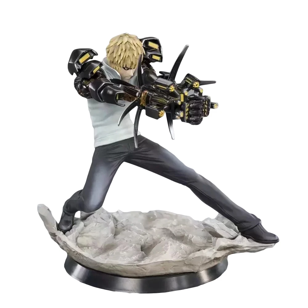 Игрушки ONE PUNCH MAN Genos из ПВХ подвижная экшн Фигурка 15 см модель Figma аниме архетип