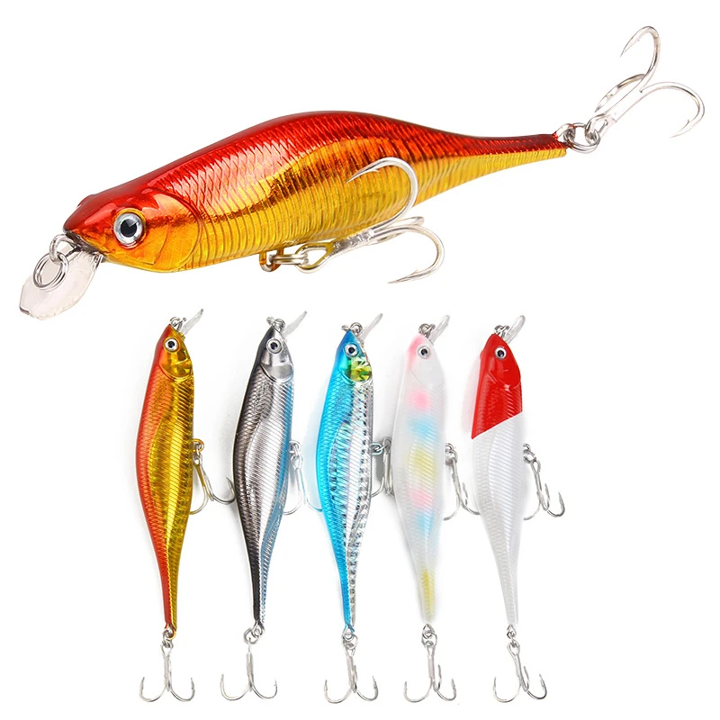 1pcs 11cm 11g Hot Model Fishing Lures Hard Bait 5color for Choose Minnow Quality Professional Minnow Depth0.8-1.5m
1pcs 11cm 11g Hot Model Fishing Lures Hard Bait 5color for Choose Minnow Quality Professional Minnow Depth0.8-1.5m