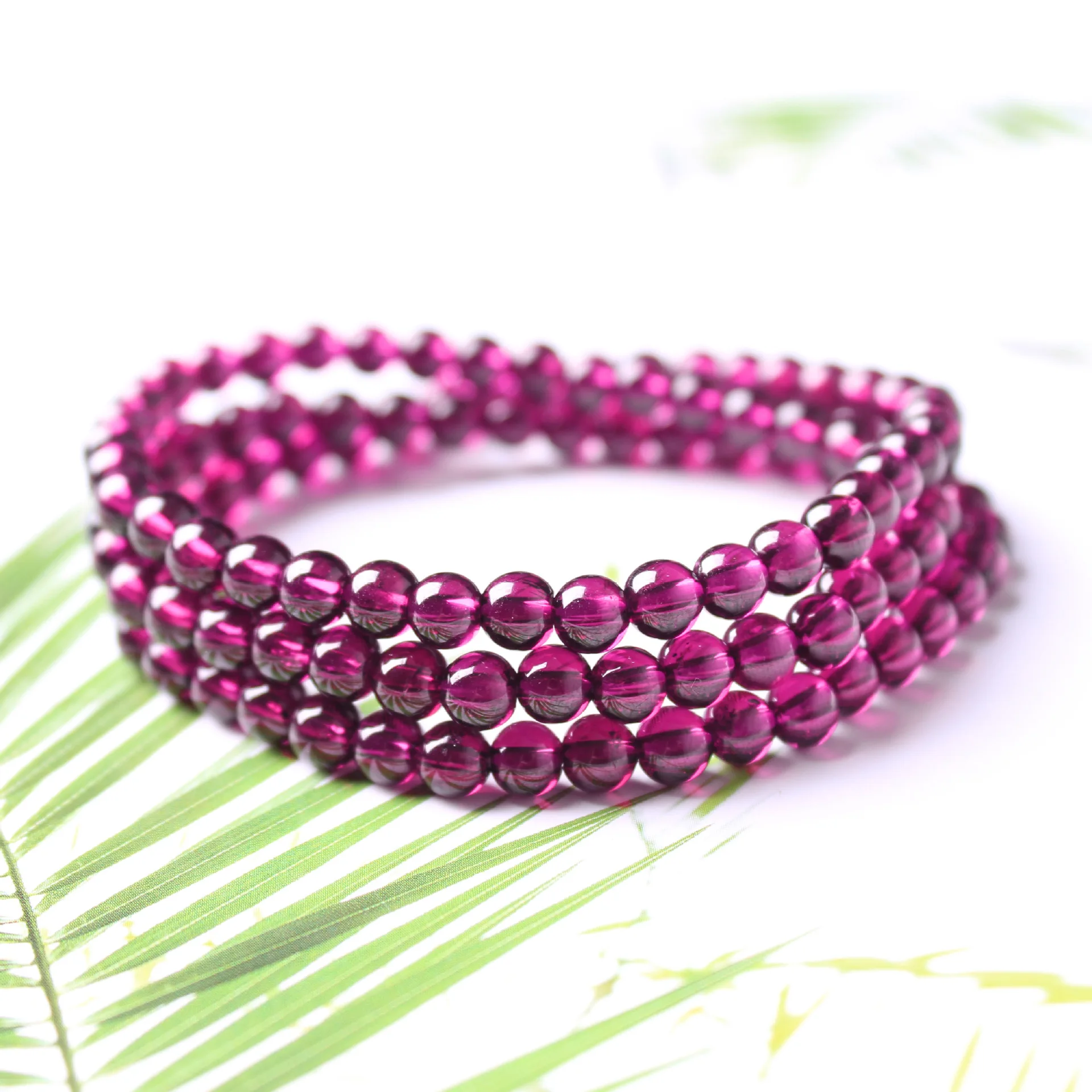 Genuine Natural Purple Garnet Quartz Crystal Bracelet 6mm Woman 3 Laps Clear Round Beads Stretch Gemstone Fashion AAAAA
Genuine Natural Purple Garnet Quartz Crystal Bracelet 6mm Woman 3 Laps Clear Round Beads Stretch Gemstone Fashion AAAAA