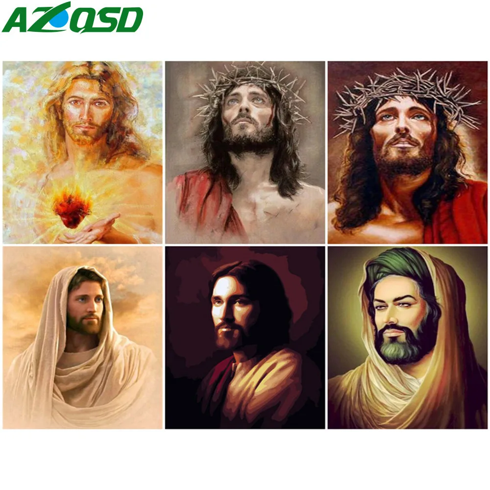 AZQSD Painting By Number Jesus Drawing On Canvas Diy Frame Paint By Numbers Classical Figure Kits Modern Wall Art Gifts
AZQSD Painting By Number Jesus Drawing On Canvas Diy Frame Paint By Numbers Classical Figure Kits Modern Wall Art Gifts