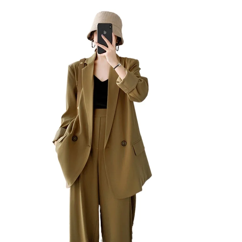 Women's suit suits Korean version of the spring 2021 new loose and thin fashion jacket women
Women's suit suits Korean version of the spring 2021 new loose and thin fashion jacket women