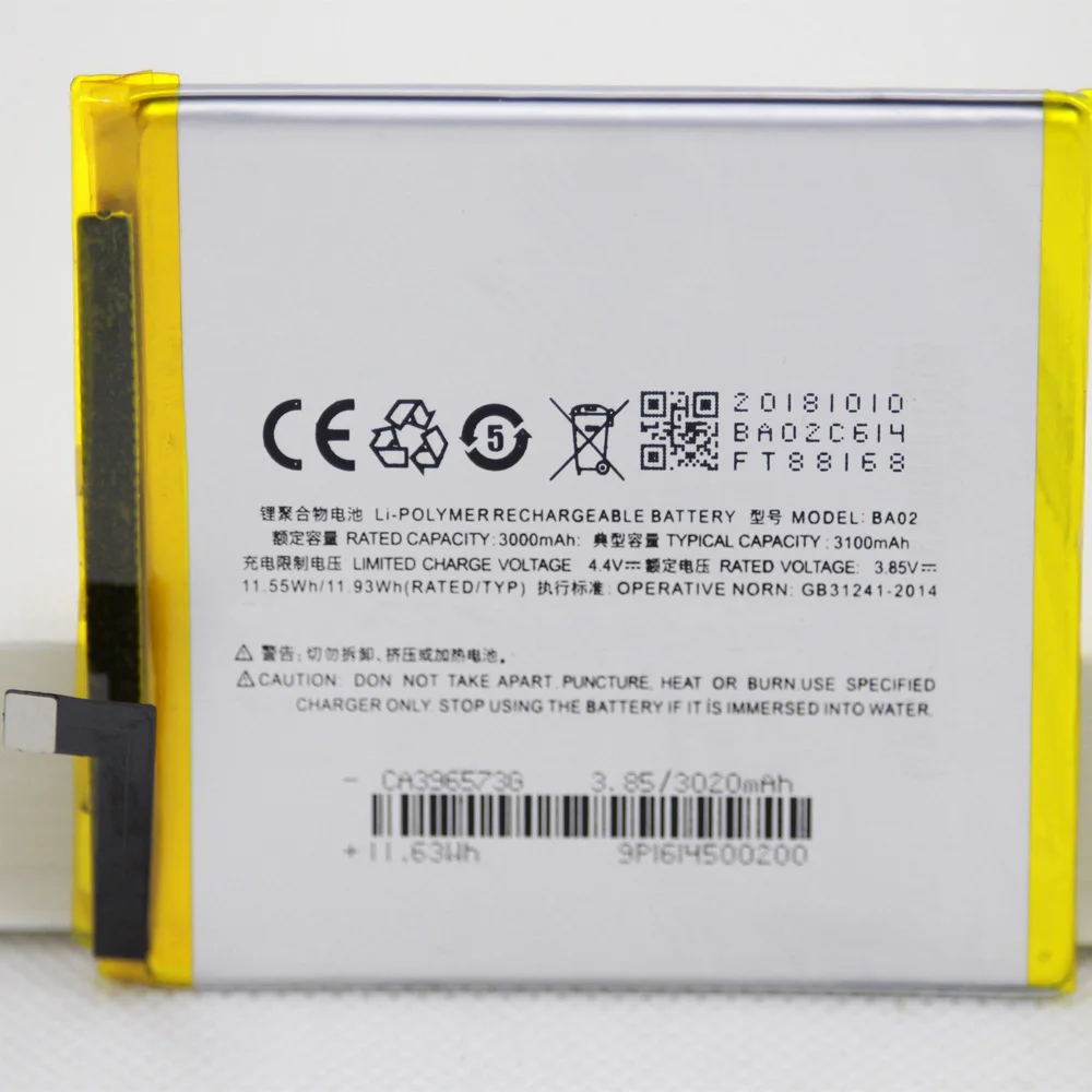 20pcs/lot Battery ForMeizu MeiBlue E BA02 A680Q Battery 3100mAh Compatible MeiBlue E BA02 A680Q
20pcs/lot Battery ForMeizu MeiBlue E BA02 A680Q Battery 3100mAh Compatible MeiBlue E BA02 A680Q