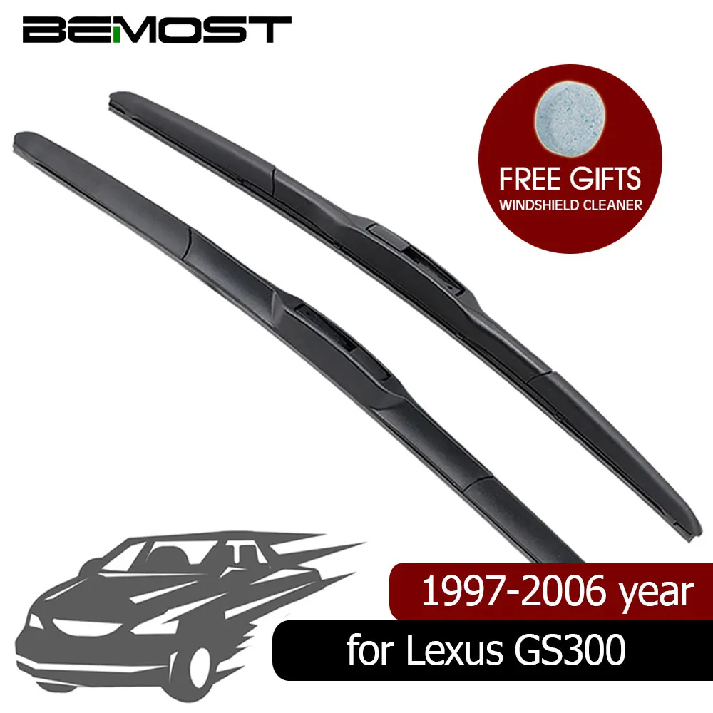 BEMOST Car Wiper Blades Natural Rubber For Lexus GS300 1997 1998 1999 2000 2001 2002 2003 2004 2005 2006 Fit U Hook Arm
BEMOST Car Wiper Blades Natural Rubber For Lexus GS300 1997 1998 1999 2000 2001 2002 2003 2004 2005 2006 Fit U Hook Arm