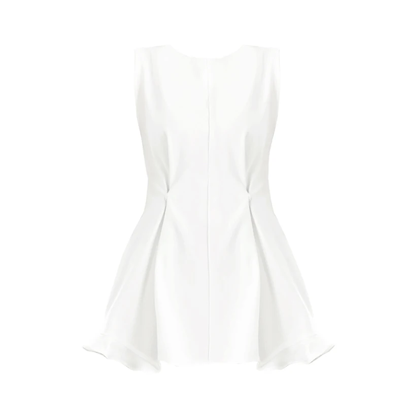 TWOTWINSTYLE Vintage White Vest For Women O Neck Sleeveless Casual Minimalist Tank Tops Female Fashion New Clothing 2021 Style
TWOTWINSTYLE Vintage White Vest For Women O Neck Sleeveless Casual Minimalist Tank Tops Female Fashion New Clothing 2021 Style