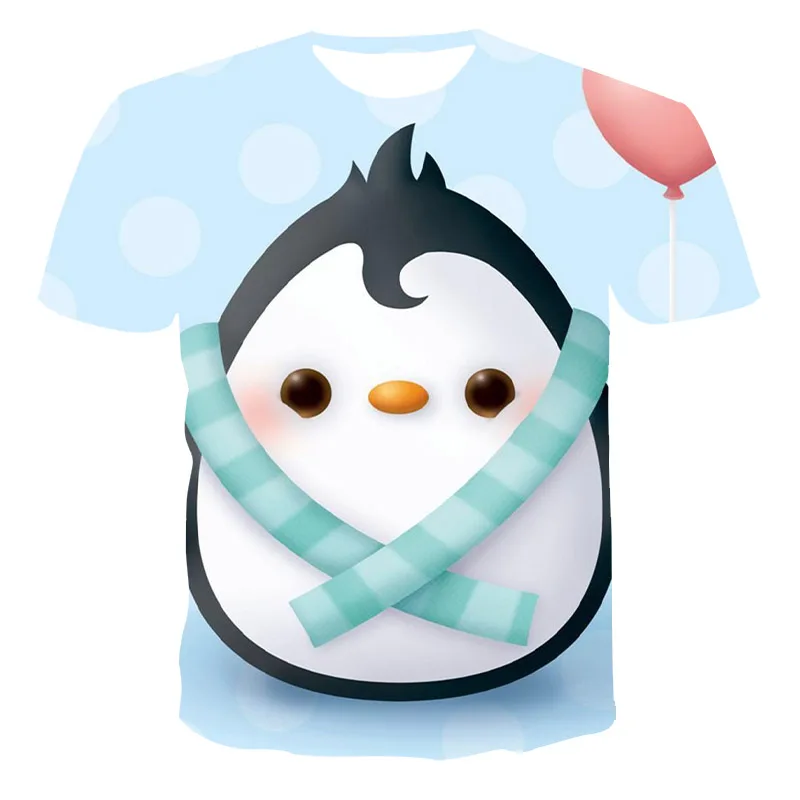 Cute White Penguin 3d T-shirt 2021 Summer Kids Print Cartoon Animal T-shirt Comfortable Kids T-shirt Loose Boys And Girls 4t-14t
Cute White Penguin 3d T-shirt 2021 Summer Kids Print Cartoon Animal T-shirt Comfortable Kids T-shirt Loose Boys And Girls 4t-14t