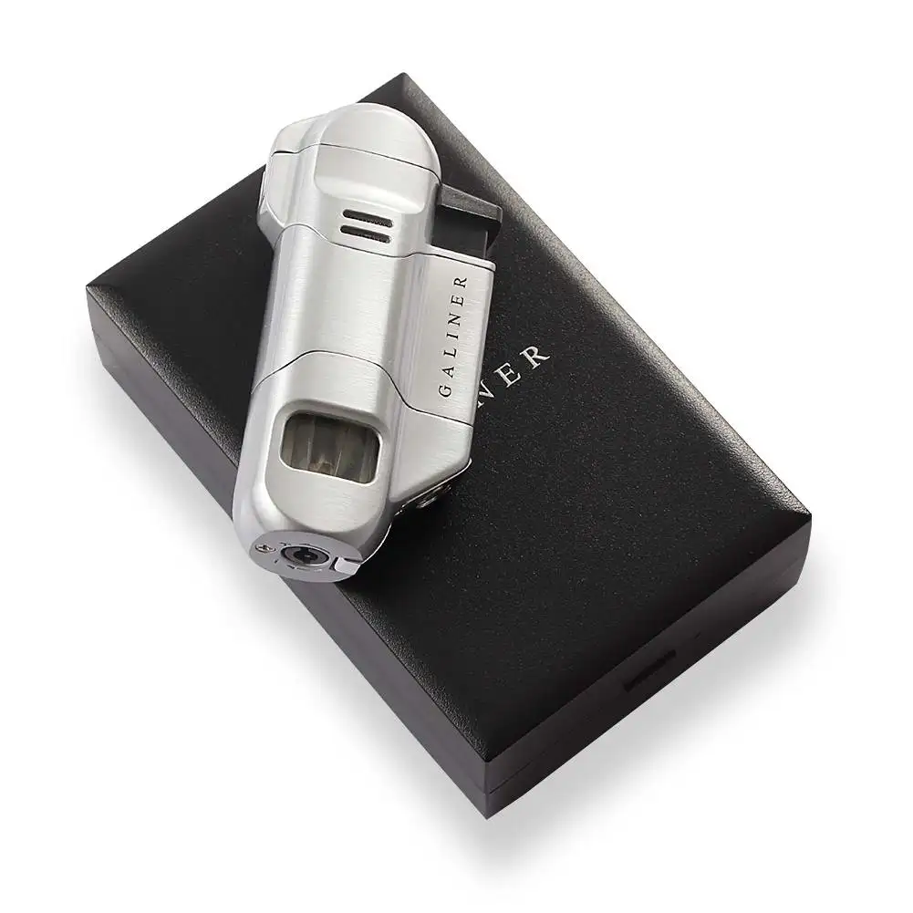 Galiner Portable 3 Flame Jet Cigar Lighter Windproof 3 Flame Butane Lighter Gas Torch Tobacco Smoking Accessories Gift Box
Galiner Portable 3 Flame Jet Cigar Lighter Windproof 3 Flame Butane Lighter Gas Torch Tobacco Smoking Accessories Gift Box