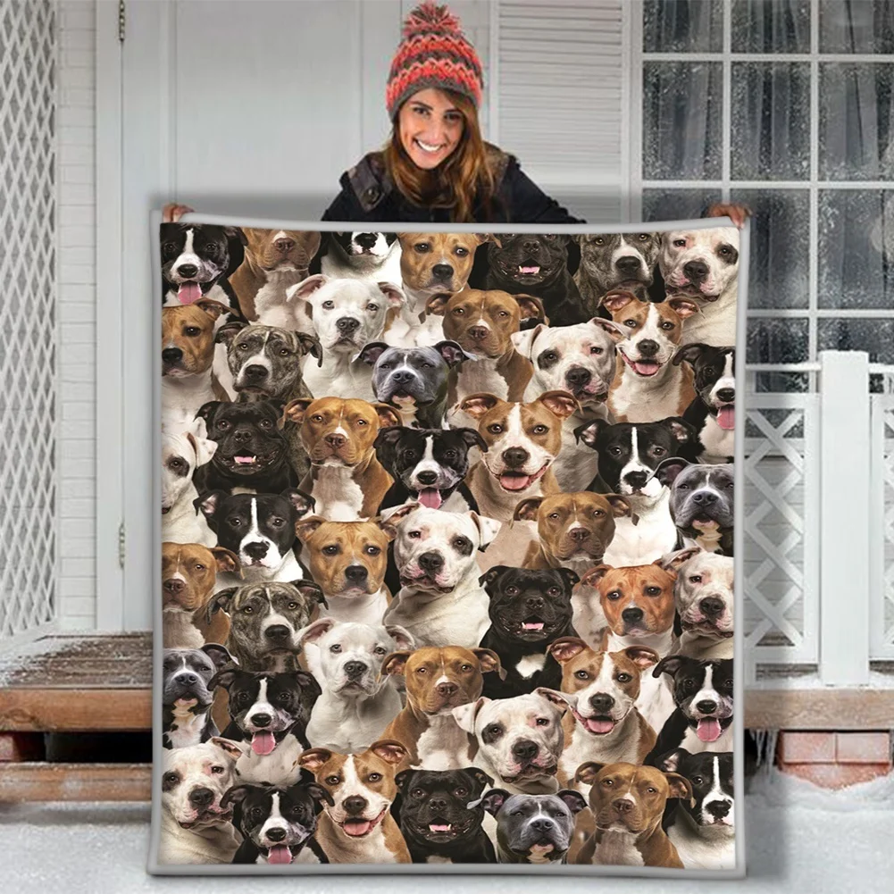 Funny Staffordshire Bull Terrier Face Dogs Soft Throw Premium Sherpa Fleece Blanket
Funny Staffordshire Bull Terrier Face Dogs Soft Throw Premium Sherpa Fleece Blanket