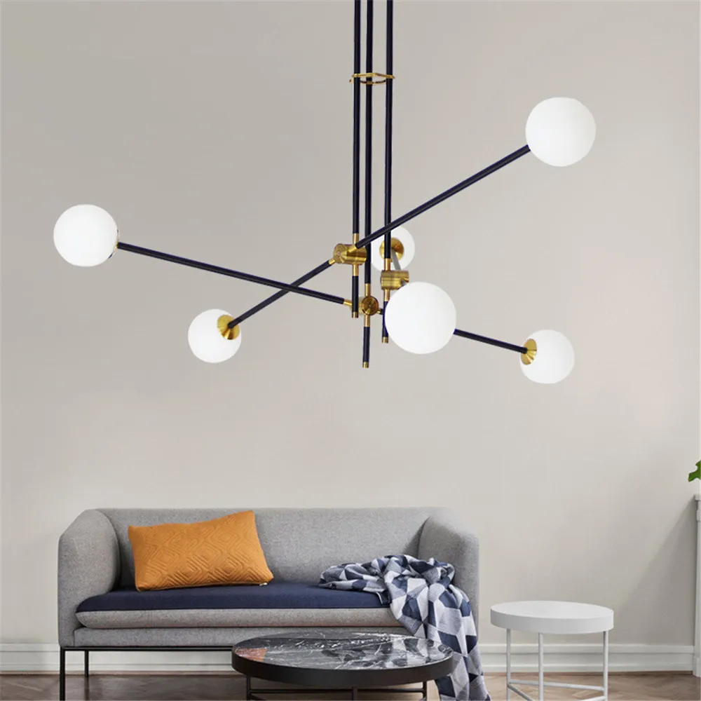 Indoor LED modern geometric chandelier interior decoration home lighting creative living room bedroom lamp / AC 220V warm light
Indoor LED modern geometric chandelier interior decoration home lighting creative living room bedroom lamp / AC 220V warm light