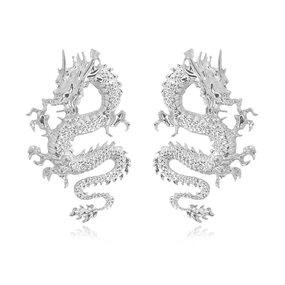 Vintage Chinese Style Dragon Stud Earrings for Women Trendy Punk Personality Animal Totem Earrings Statement Jewelry Gift
Vintage Chinese Style Dragon Stud Earrings for Women Trendy Punk Personality Animal Totem Earrings Statement Jewelry Gift