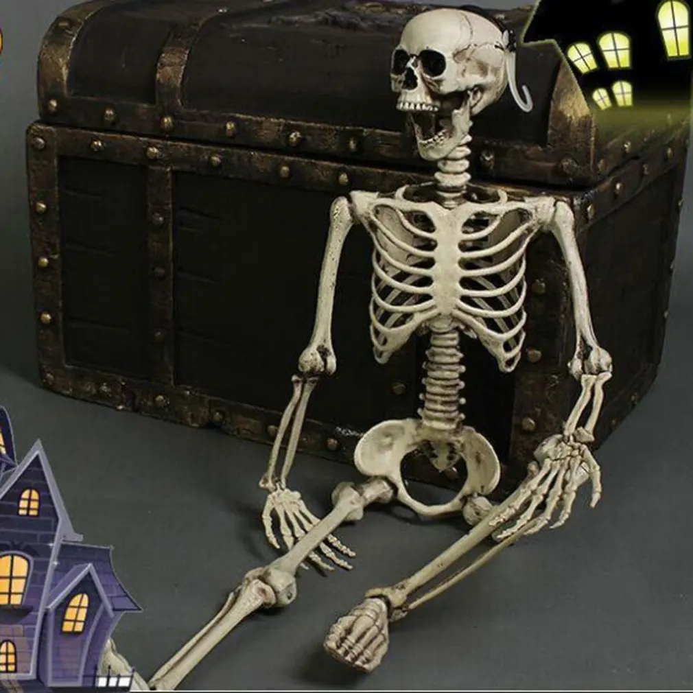 Poseable Full Life Size Halloween Decoration Party Prop New Halloween Skeleton Holiday DIY Decorations Terrorist toys
Poseable Full Life Size Halloween Decoration Party Prop New Halloween Skeleton Holiday DIY Decorations Terrorist toys