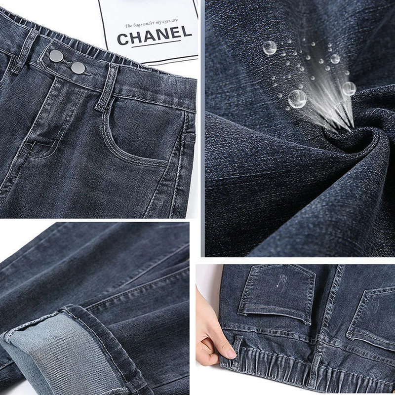 Super Elastic High Waist Harem Jeans Women Solid Colors Stretch Spring Autumn Denim Pants Large Size Pocket Leggings Trousers
Super Elastic High Waist Harem Jeans Women Solid Colors Stretch Spring Autumn Denim Pants Large Size Pocket Leggings Trousers