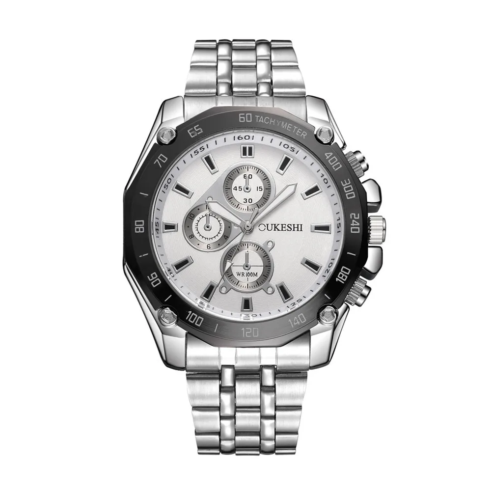 Fashion Mens Watches Stainless Steel Belt Business Three-eye Men's Quartz Watch Wrist Watch Bracelet Relogio Masculino Feminino
Fashion Mens Watches Stainless Steel Belt Business Three-eye Men's Quartz Watch Wrist Watch Bracelet Relogio Masculino Feminino