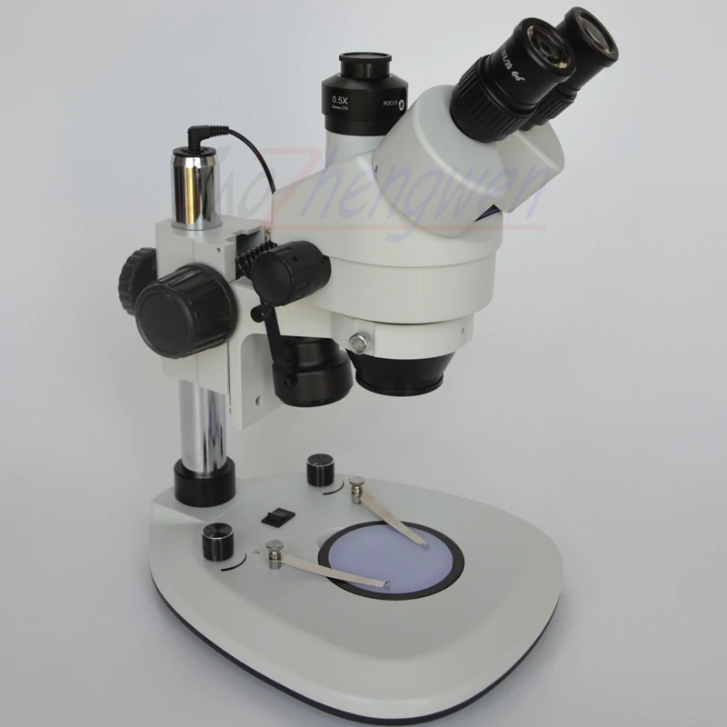 FYSCOPE трек стойки Microscope7X 45X Simul фокальный тринокулярный микроскоп с двойной
