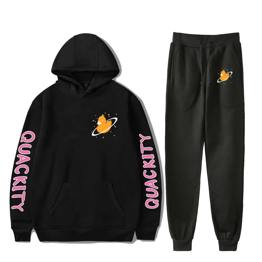 Quackity Merch Hoodies Set Men Women Hoodies Pants Two-Piece Sweatshirt Suit
Quackity Merch Hoodies Set Men Women Hoodies Pants Two-Piece Sweatshirt Suit