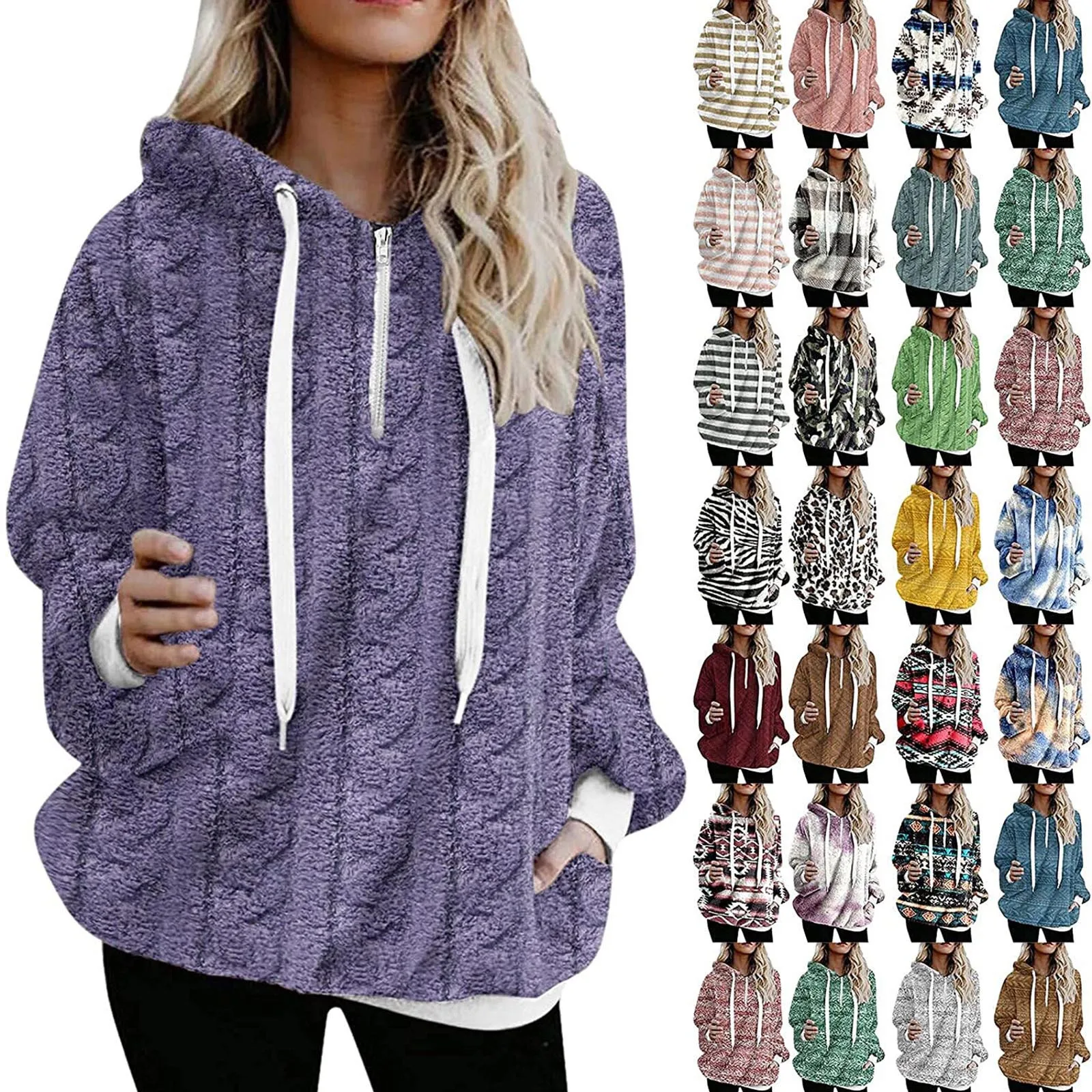 Winter Hoodies Womens Oversize Fuzzy Fleece Sweatshirts With Pockets Sweatshirts Athletic Sherpa Hoodies Pullover Outwear
Winter Hoodies Womens Oversize Fuzzy Fleece Sweatshirts With Pockets Sweatshirts Athletic Sherpa Hoodies Pullover Outwear