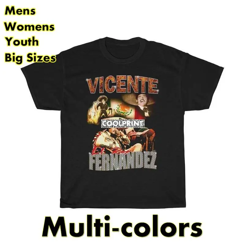 Vicente фернандес винтажная 90-х вдохновленная футболка футболки оверсайз мужские новые футболки с принтом рубашки 
Vicente фернандес винтажная 90-х вдохновленная футболка футболки оверсайз мужские новые футболки с принтом рубашки