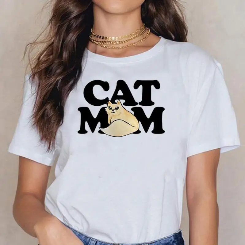 Funny Cat Mom Cats Lover Pet Animal Graphic T Shirt Women Tops Summer Short Sleeve Cotton Tee Shirt Femme Casual Harajuku Shirt
Funny Cat Mom Cats Lover Pet Animal Graphic T Shirt Women Tops Summer Short Sleeve Cotton Tee Shirt Femme Casual Harajuku Shirt