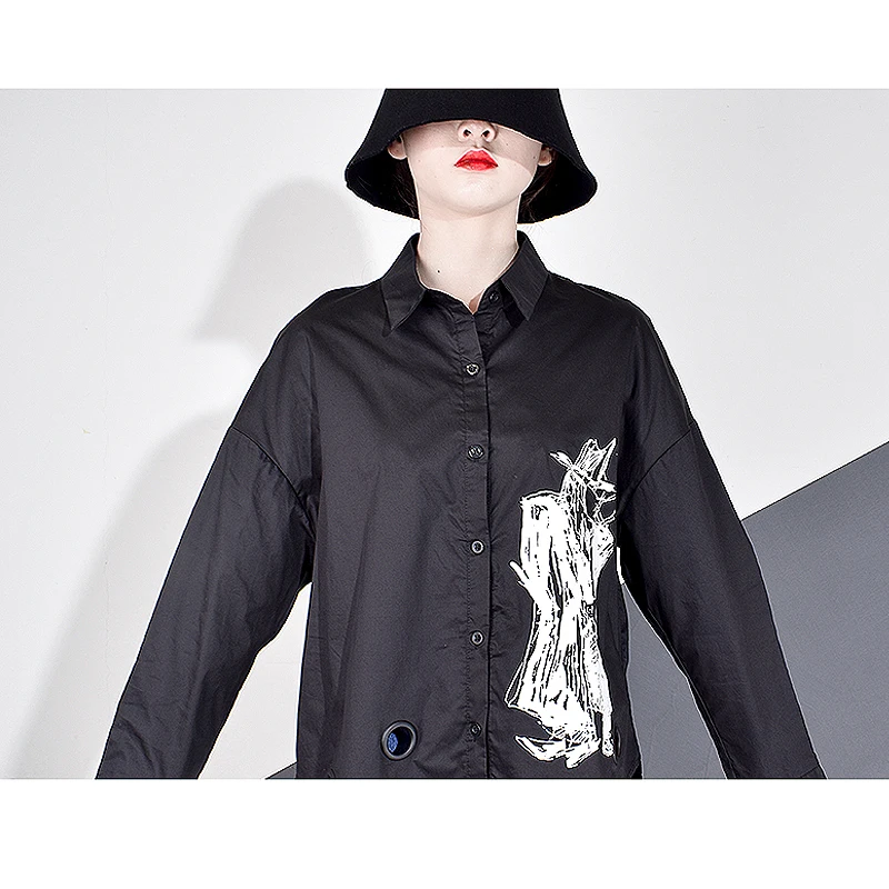 XITAO Print Hollow Out Side Split Blouse Women 2020 Autumn Trend Fashion New Turn Down Collar Long Sleeve Casual Top ZLL4328
XITAO Print Hollow Out Side Split Blouse Women 2020 Autumn Trend Fashion New Turn Down Collar Long Sleeve Casual Top ZLL4328