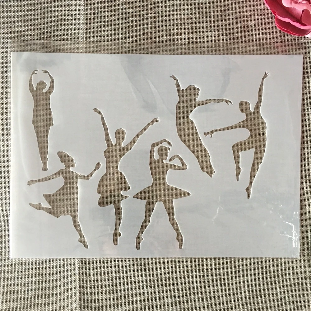 A4 29cm Dancing Barret Girls DIY Layering Stencils Wall Painting Scrapbook Coloring Embossing Album Decorative Template
A4 29cm Dancing Barret Girls DIY Layering Stencils Wall Painting Scrapbook Coloring Embossing Album Decorative Template
