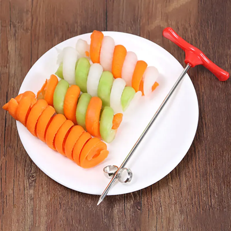 Vegetables Spiral Knife Potato Carrot Cucumber Chopper Easy Spiral Screw Potato Cutter Spiralizer kitchen Accessories Gadgets 
Vegetables Spiral Knife Potato Carrot Cucumber Chopper Easy Spiral Screw Potato Cutter Spiralizer kitchen Accessories Gadgets