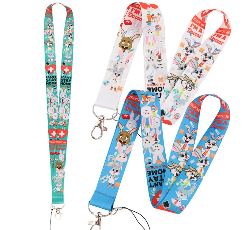 Rabbit Doctor Keychain Cartoon Cute Animal Lanyard for Keys Phone ID Name Tag DIY Hanging Rope Key Ring Gifts
Rabbit Doctor Keychain Cartoon Cute Animal Lanyard for Keys Phone ID Name Tag DIY Hanging Rope Key Ring Gifts