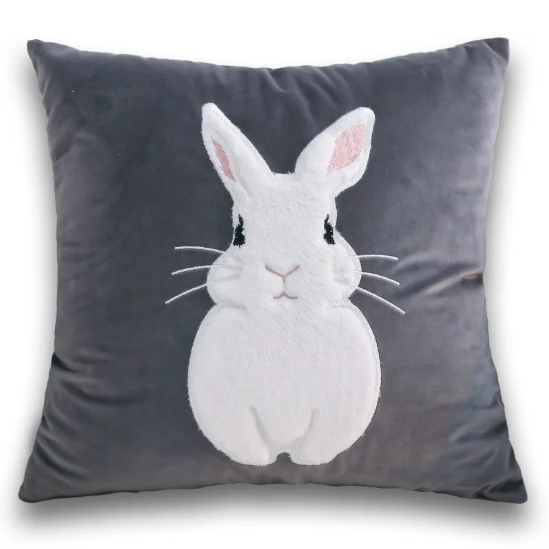 Rabbit Easter Day Cartoon Cushion Cover 45x45cm Decoration Soft Home Car Party Seat Decor Pillow Covers Pure Pillowcase Velvet 
Rabbit Easter Day Cartoon Cushion Cover 45x45cm Decoration Soft Home Car Party Seat Decor Pillow Covers Pure Pillowcase Velvet