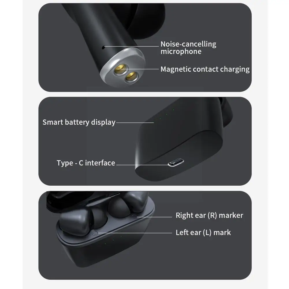 TWS In-Ear Wireless 5.1 Bluetooth Compatible Intelligent Noise Gaming Low Latency Headset Reduction Operational L0D8
TWS In-Ear Wireless 5.1 Bluetooth Compatible Intelligent Noise Gaming Low Latency Headset Reduction Operational L0D8