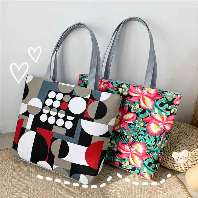 Women's Ethnic Style Printed Canvas Handbag Female Casual Tote Ladies Large Capacity Shopping Bag Reusable Shoulder Handbags
Women's Ethnic Style Printed Canvas Handbag Female Casual Tote Ladies Large Capacity Shopping Bag Reusable Shoulder Handbags