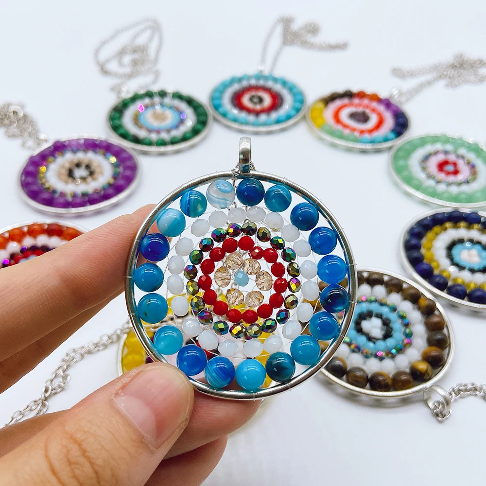 Orgonite Necklace Natural Crystal 7 Chakras Blue Agate Gemstone Malachite Aventurine Pendants Reiki Healing Energy Meditation
Orgonite Necklace Natural Crystal 7 Chakras Blue Agate Gemstone Malachite Aventurine Pendants Reiki Healing Energy Meditation